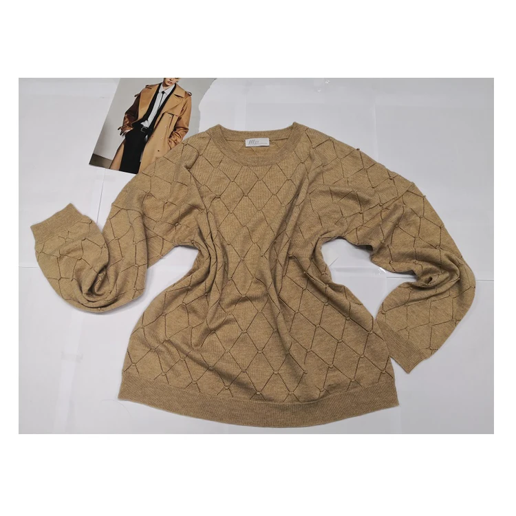 ODM  round neck women knitwear sweater (62464111670)