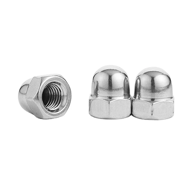 Inch size round head dome nut in stock SS304