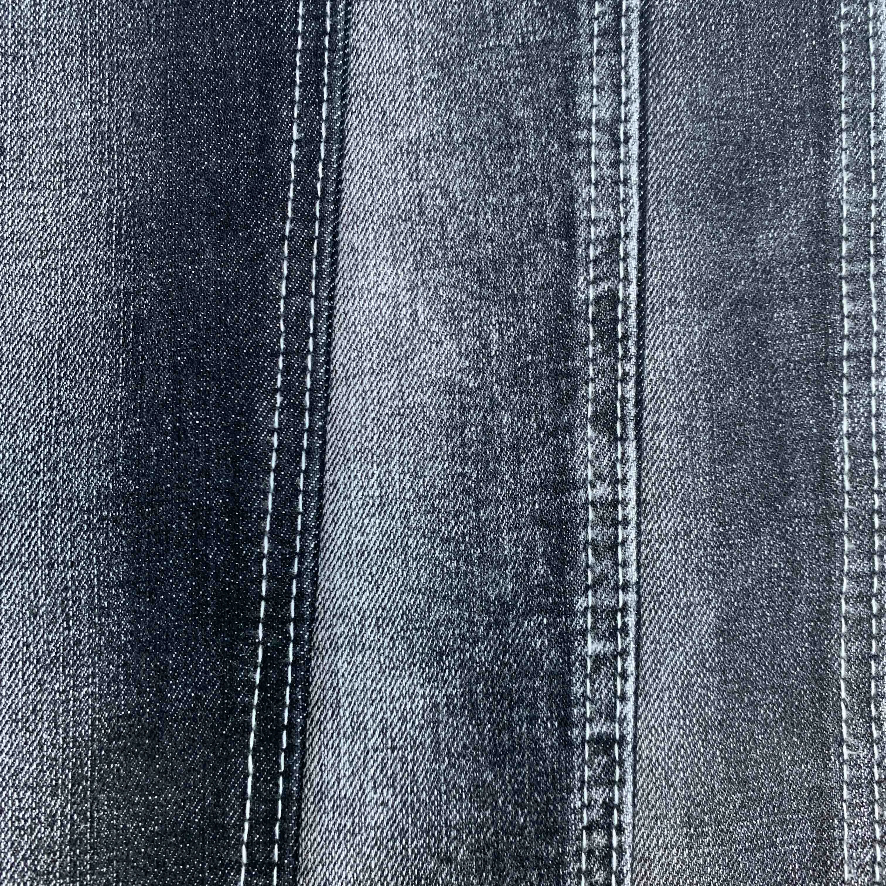 Crosshatch Premium Quality Denim Fabric Black Heavyweight For Work Clothes In Guangzhou Denim Fabric Market