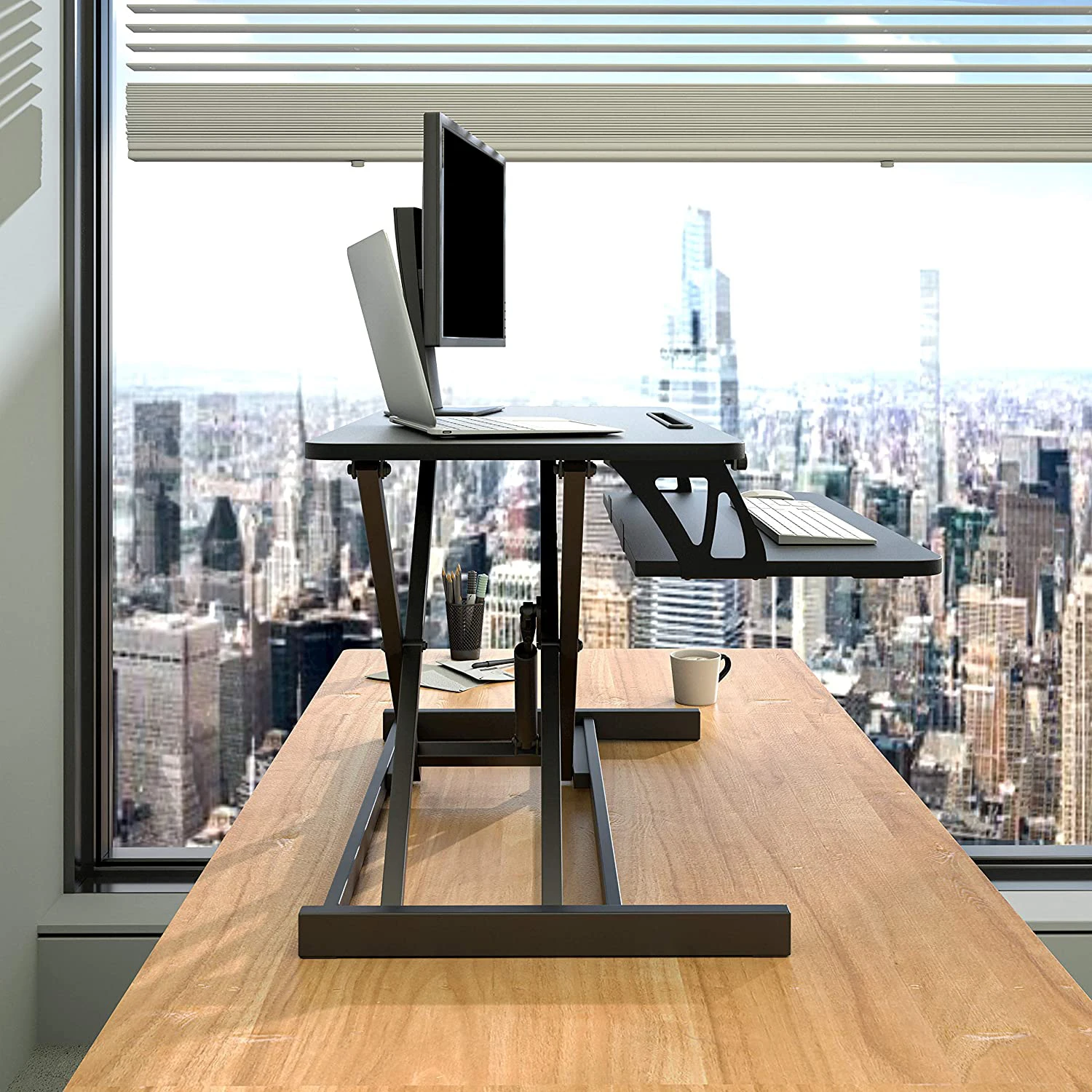 Height Adjustable Desk Sit Stand Up Office Table Design Simple Adjustable Standing Desk