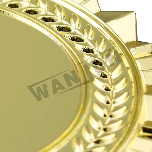 Золотая медаль высокого качества из цинкового сплава