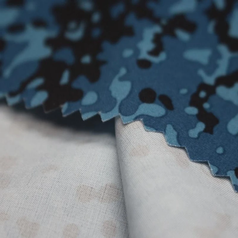 Soft touch woven polyester 4 way stretch fabric with print