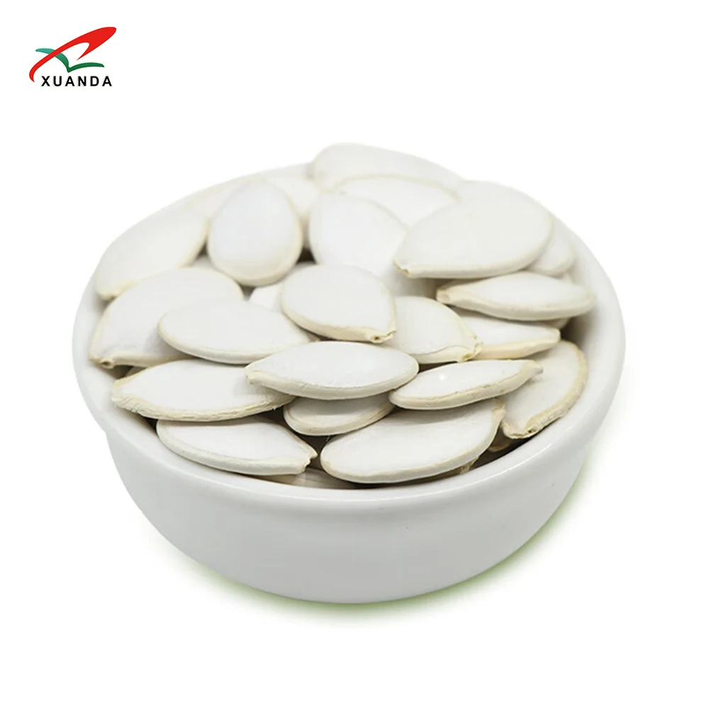 New crop Chinese Factory Supply High Quality Snow White Squash Seeds Large Size 11mm 100% Fresh Raw Pumpkin Seeds