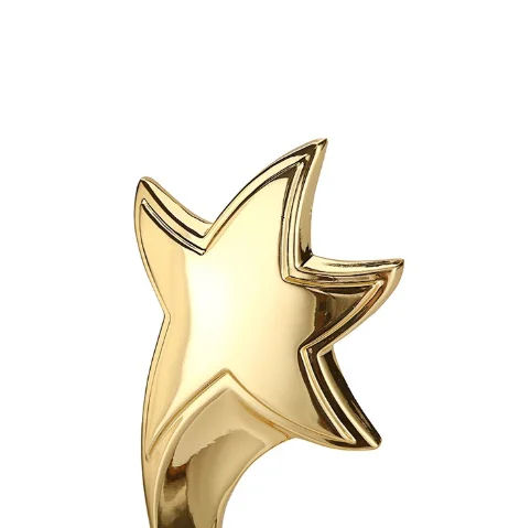 2021 brass trophy sheet metal presentation wooden shield metal trophy