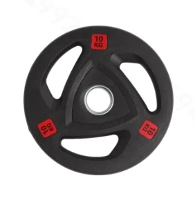 FRE Commercial gym plastic barbell sheet studio large hole 5CM hand grip three-hole  weight lifting weight fly bell plates