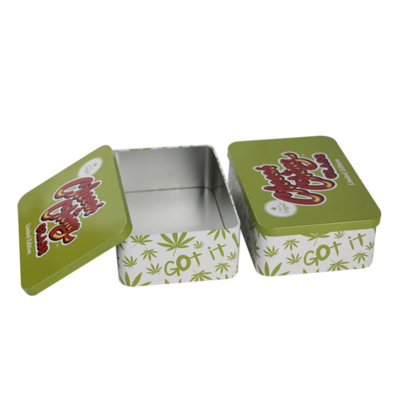 
Custom High Quality hinged tin box tin can for food cans Tin can customized 