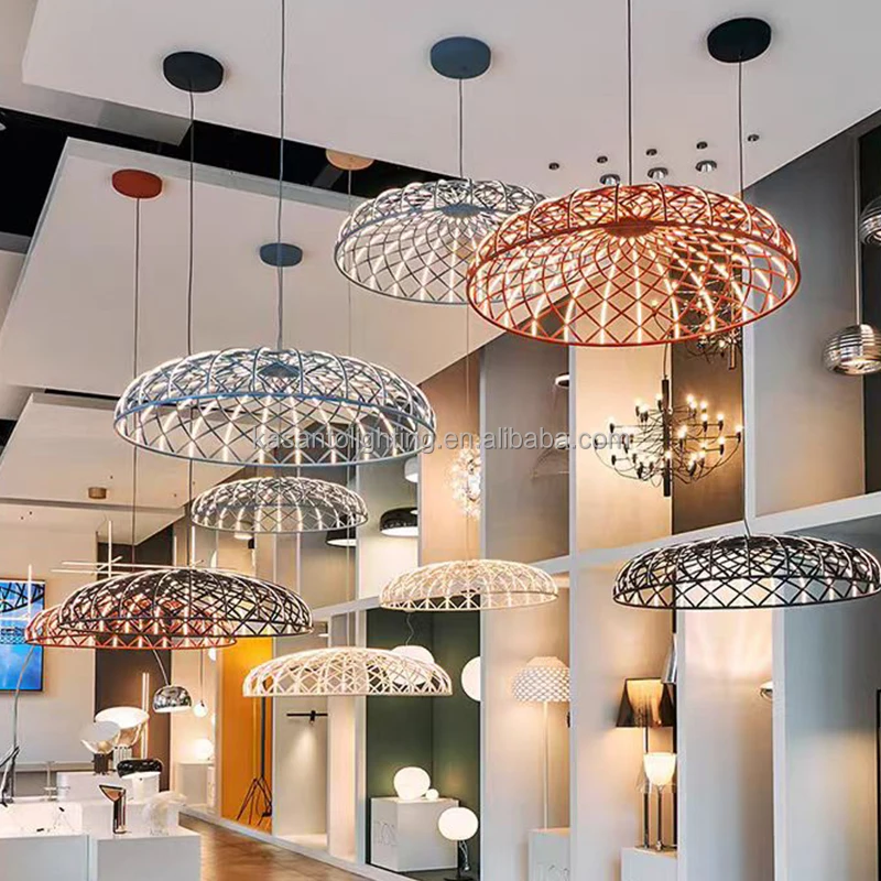 Italy Designer Creative Braided Rope Pendant Lights Chandelier for Restaurant Island Living Room Art Elegant Braided Rope Lamps