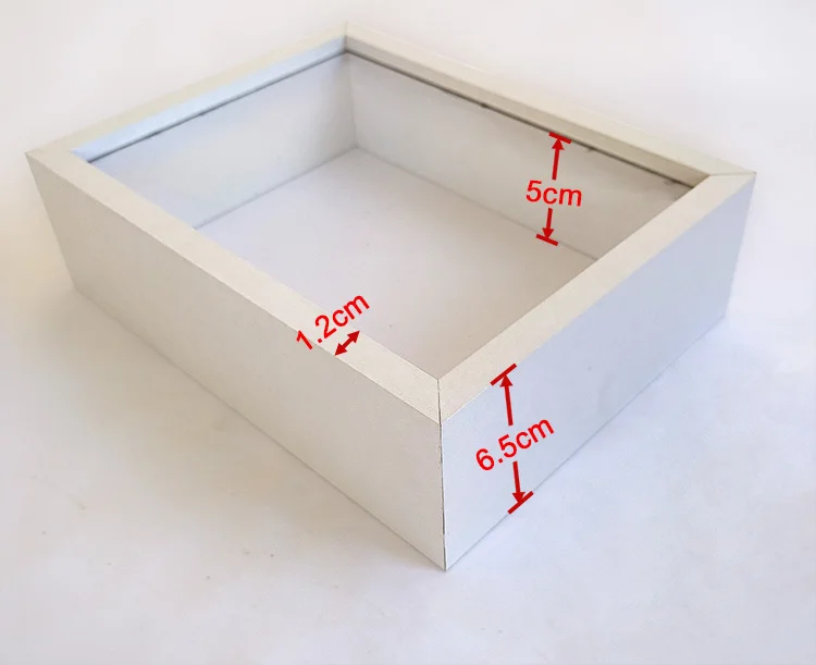 Оптовая продажа 3D глубокая оргстекло деревянные рамки из МДФ 5x7x8 8x8 черная тень Коробка для фото образец коробка