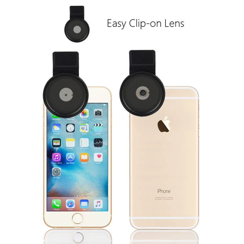 37mm Universal Adjustable Neutral Density Filter Lens/ Clip-on ND 2-400 Filter Camera Phone Lens Kit