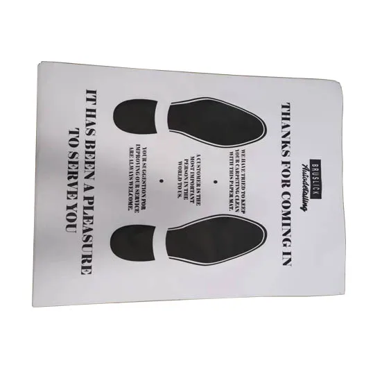 brand new car  floor mat 39*54cm 180g paper, thicker anti water, white color