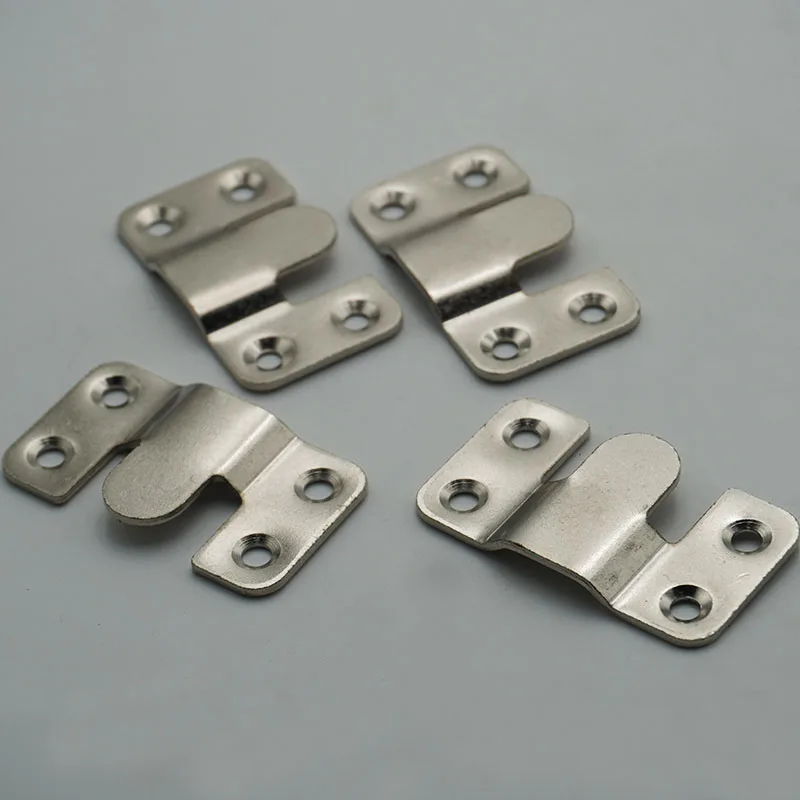 Heavy Duty Stainless Steel Flush Mount Brackets Interlocking Photo Frame Hook