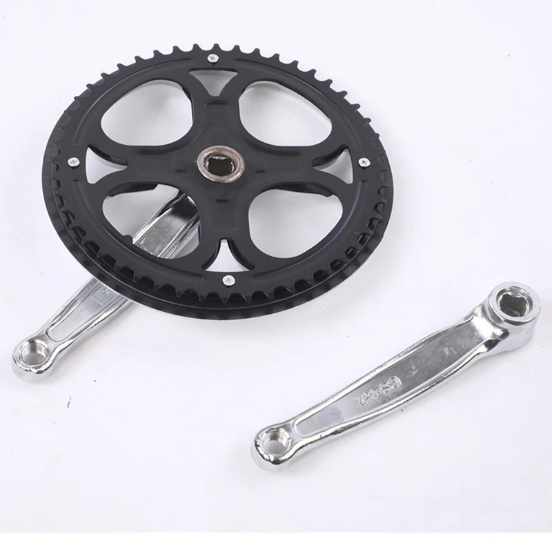 MAXFORD 48T 152mm Road Bicycle Chainwheel and Crank Steel Bicycle Freewheel Crank for Mountain Bike