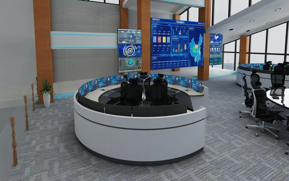 kesino integrated intelligent console ergonomic command center furniture Air Traffic Control System Control Table Factory
