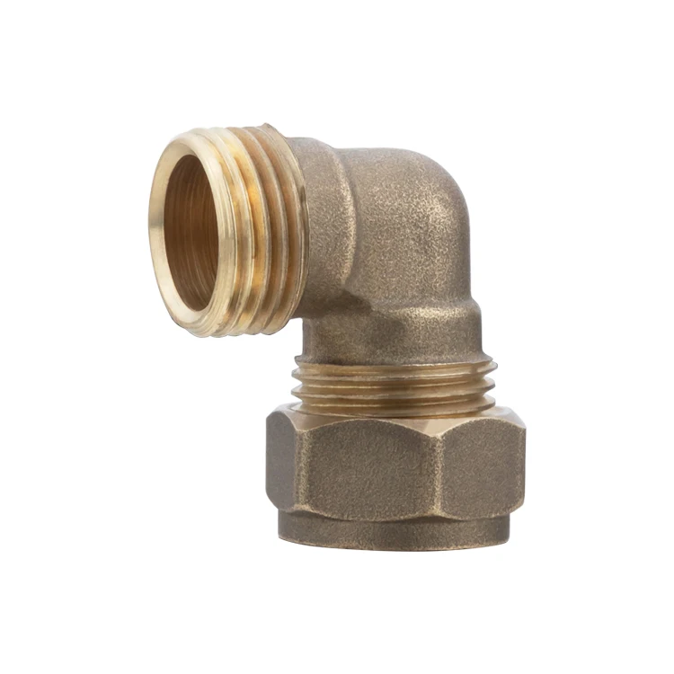 Factory Customized Chrome Plated Brass 90 Degree Assembling  Red Copper Fittings