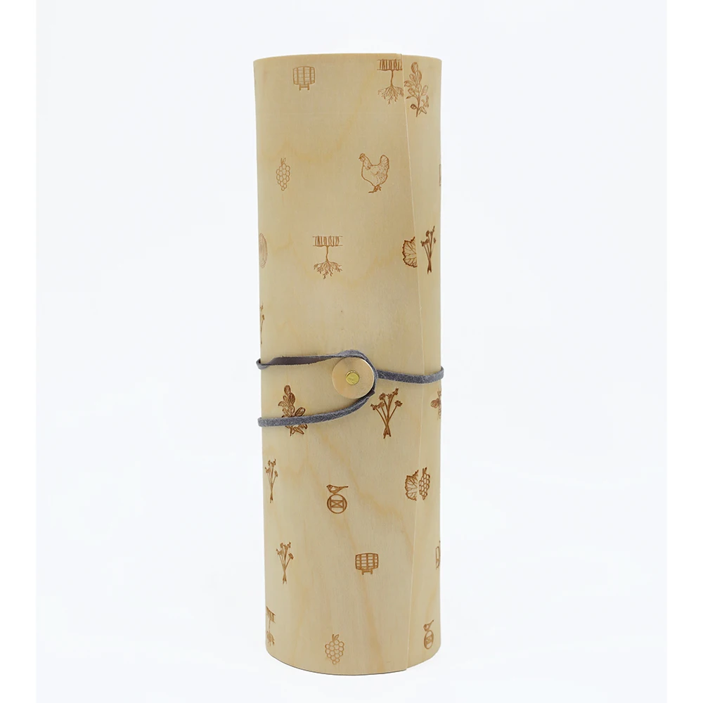 Unfinished Poplar Box Wood Wine Box Wooden Gift Packing Box