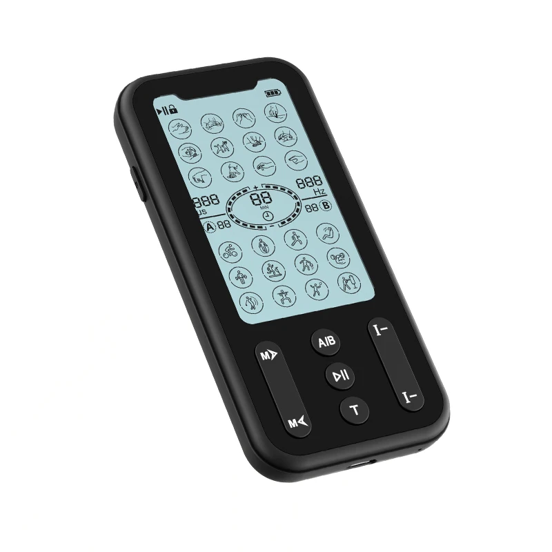 Advanced Physical Therapy Device 2-in-1 TENS EMS Device for Muscle Recovery and Pain Relief with Electric Pulse Therapy