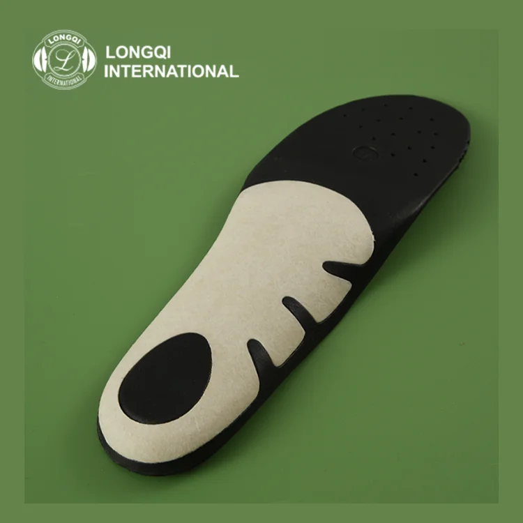 Breathable Orthotic Sports Arch Support Insole With Low Temperature Hot Melt In 1.2-2.0MM Heel Cushion