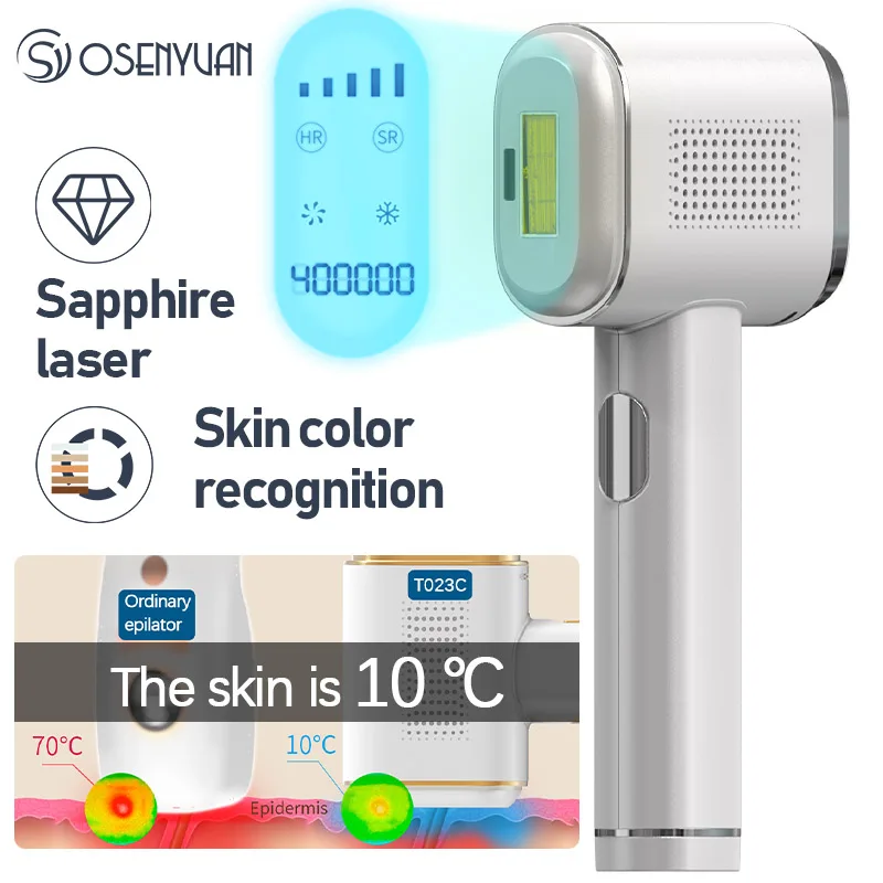 
Osenyuan T023C IPL Hair Removal Equipment Professional Laser Epilator Machine Permanent Sapphire Painless Epilator For Women 