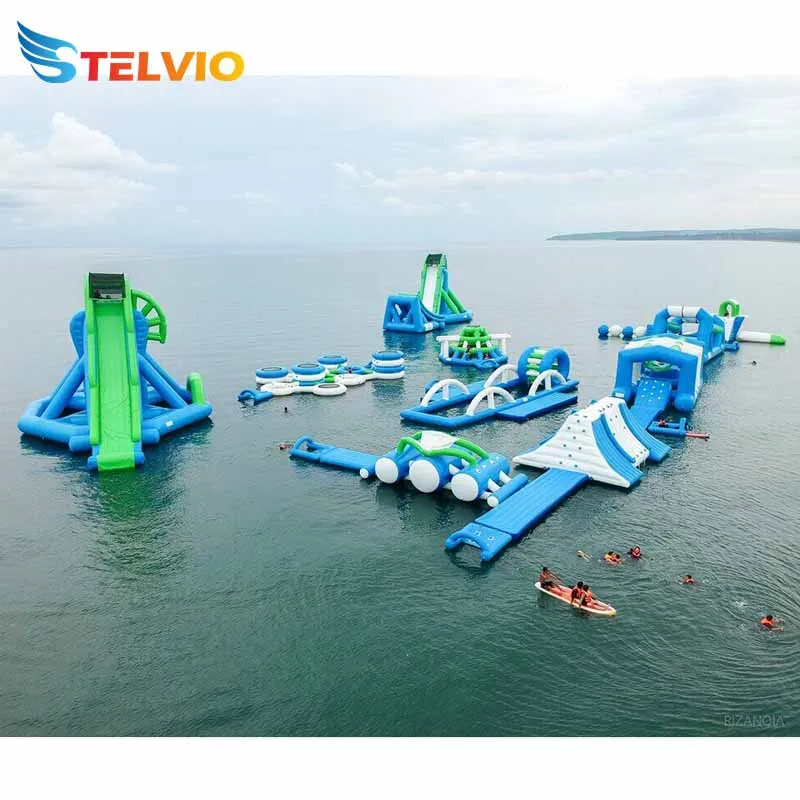 New Outdoor Water Park Inflatable Floating Water Obstacle Course Manufacturer Funny Inflatable Park Aqua Park