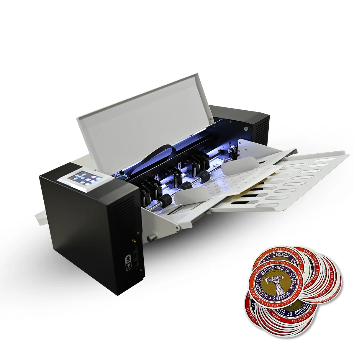 A3 Multi Sheet Label Cutter / Auto Feeding Contour Cutter / Digital Die Cutting Machine For Sticker
