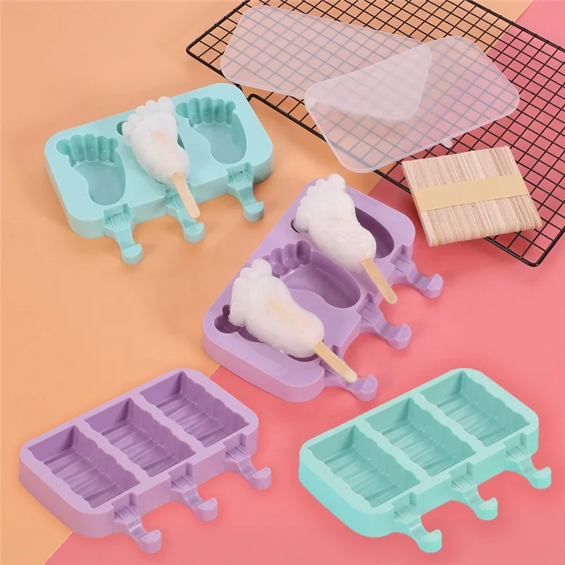Hot Sale Silicone Popsicle Molds Maker,Large Homemade Ice Pop Molds Food Grade BPA Free Popsicle Mold