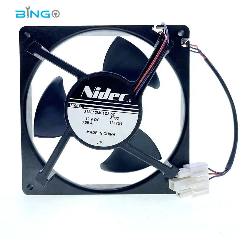 Original Nidec Motor 12v Dc 0.09A Refrigerator Condenser Cooling  Fridge Fan Brushless