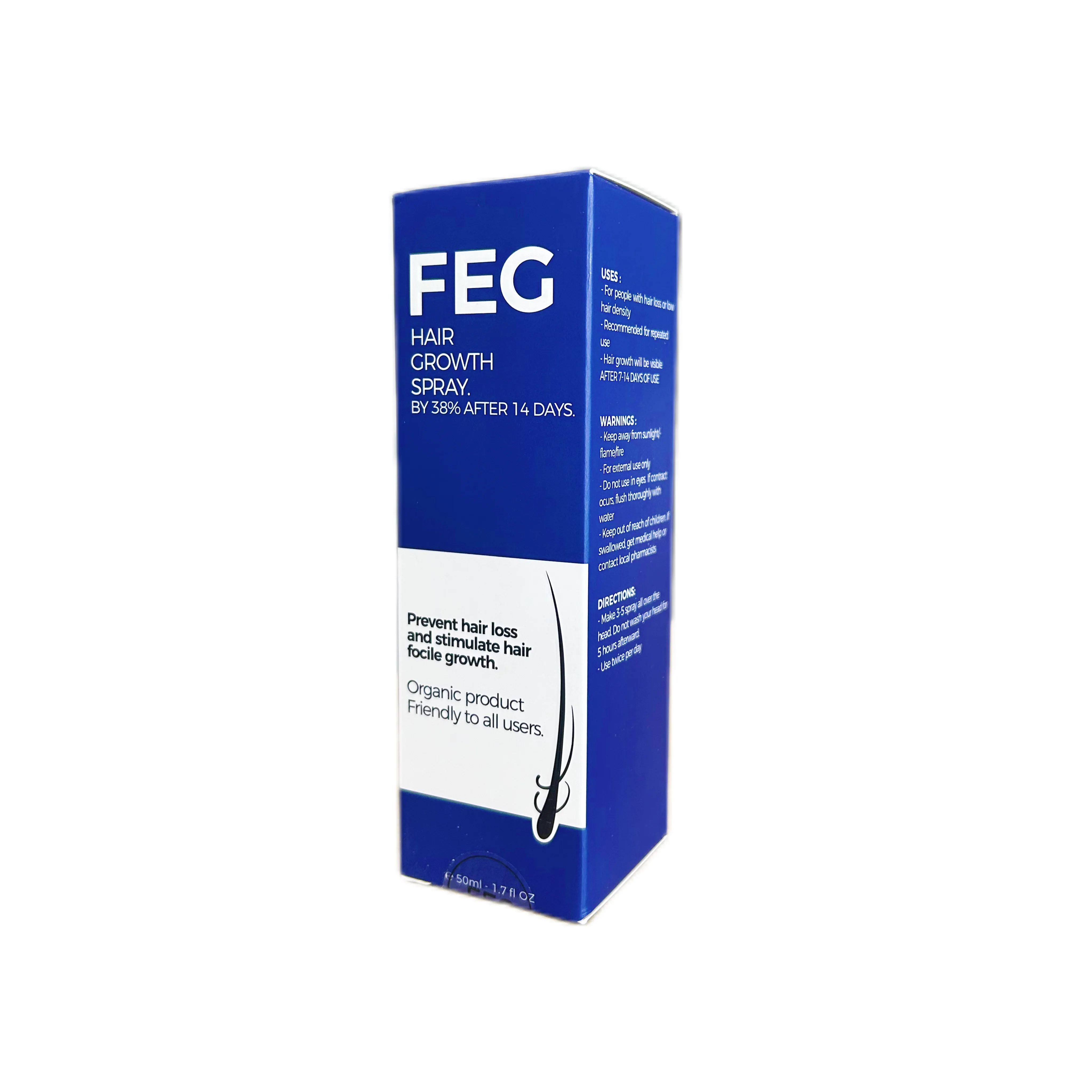 FEG Organic Anti Hair Loss Hair Growth Oil feg hair growth spray