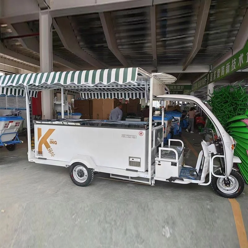 Cheap Mobile Three Wheel Motorcycle Food Truck 3 Wheel Tuktuk Foodtruck Motor Tricycle Mobile Food Cart