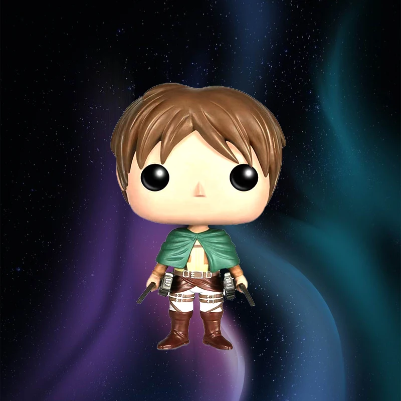 Anime Attack On The Giant Q Version Pvc Alan Yeager Figure Three Ika Ackerman Vinyl Figure Model Collection Toys Gift Doll