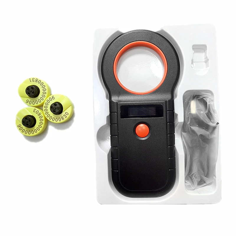 134.2K Mini Animal Pet Microchip Reader / FDX-B Microchip Scanner