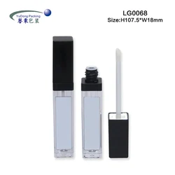 Wholesale Led Light Custom Design Plastic Empty Lip gloss Tubes Luxury Liquid Lipstick Container squeeze Lipgloss Bottle  With M