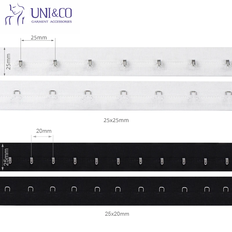 Wholesale Supply Hook And Eye Tape Roll Microfiber Fabric Factory For Corset Crop Top Garment Women Underwear Bra Accessories