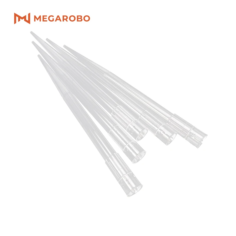 Megarobo лабораторные расходные материалы одноразовые поршневые наконечники пипетки 300ul 1000ul 1250ul интегрированные микропипетки без