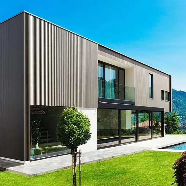 New Product Promotion Iso Outdoor Wpc Wood Plastic Wall Cladding Facade