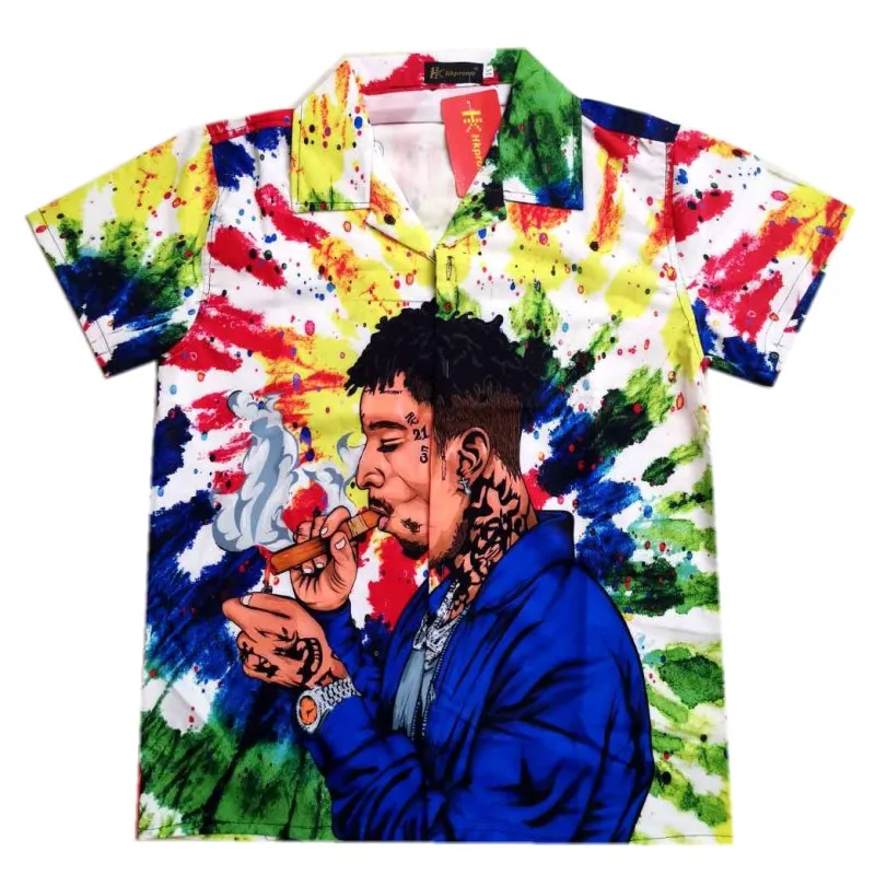 High Grade custom wholesale Digital printing branded overruns shirts from bangladesh