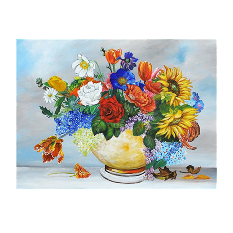 
DropShipping & Wholesale DIY Oil Painting Kit Painting by Numbers for Adults On Canvas Colorful Orchid 