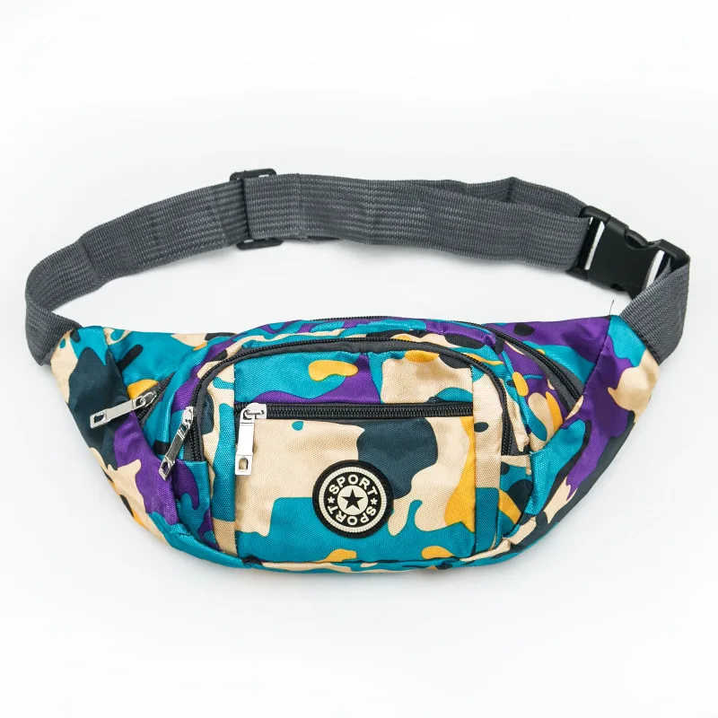 Running Fanny Pack Camouflage Belt Bag Outdoor Sports Unisex Waist Bag Walking Bag
