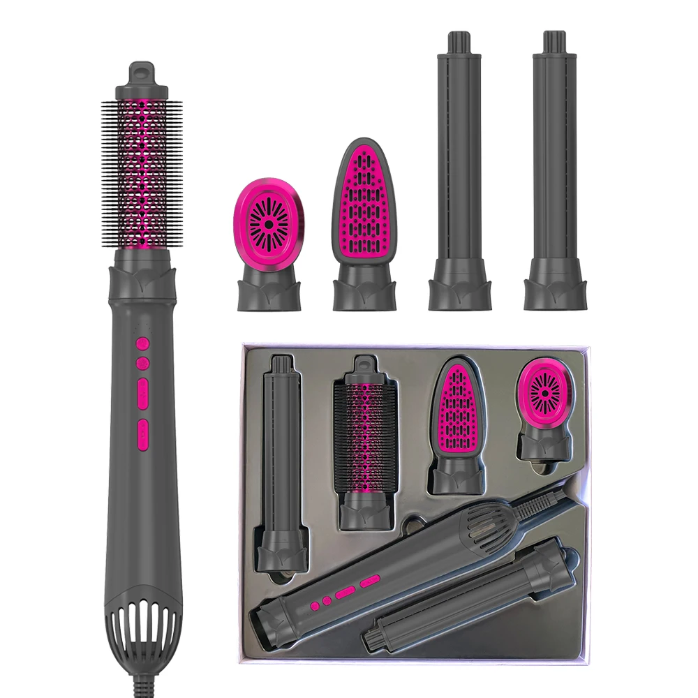 Five Plus Factory Price 5 in 1 Multi Styler Blow Dryer Hot Air Brush One Step Negative Ionic Hair Dryer Brush Blow Dryer
