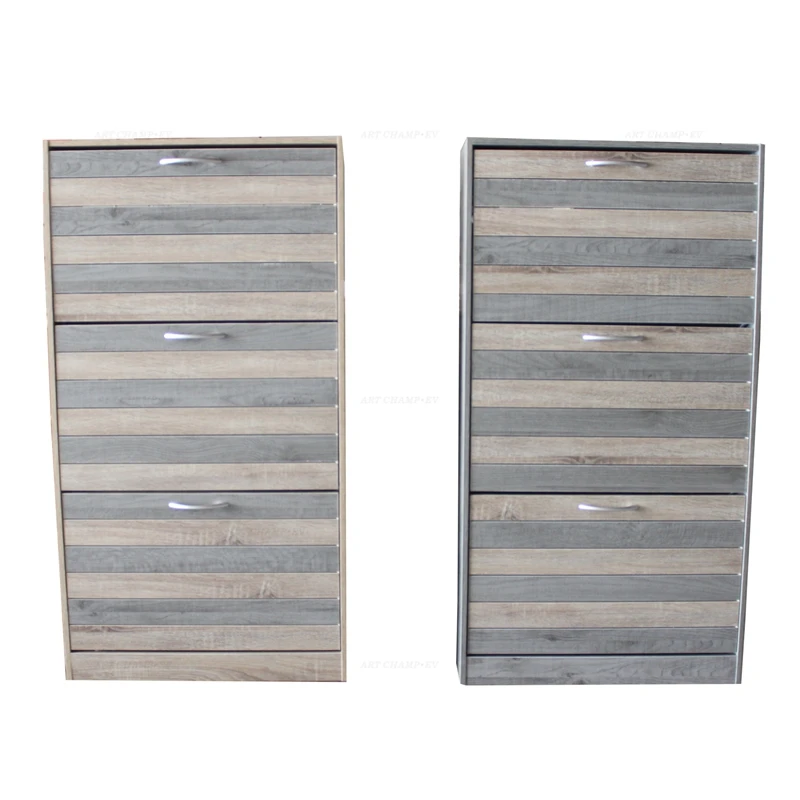 panel furniture living room entry cabinet 3 doors wooden shoe rack shelf cabinet