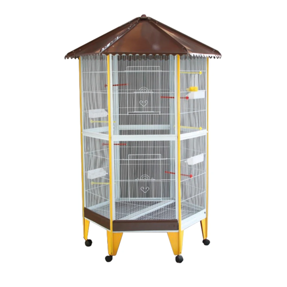 New Arrival Pet Products Spot Large Parrot Bird Cage Metal Encryption Wire Bird Cage Large BirdCage