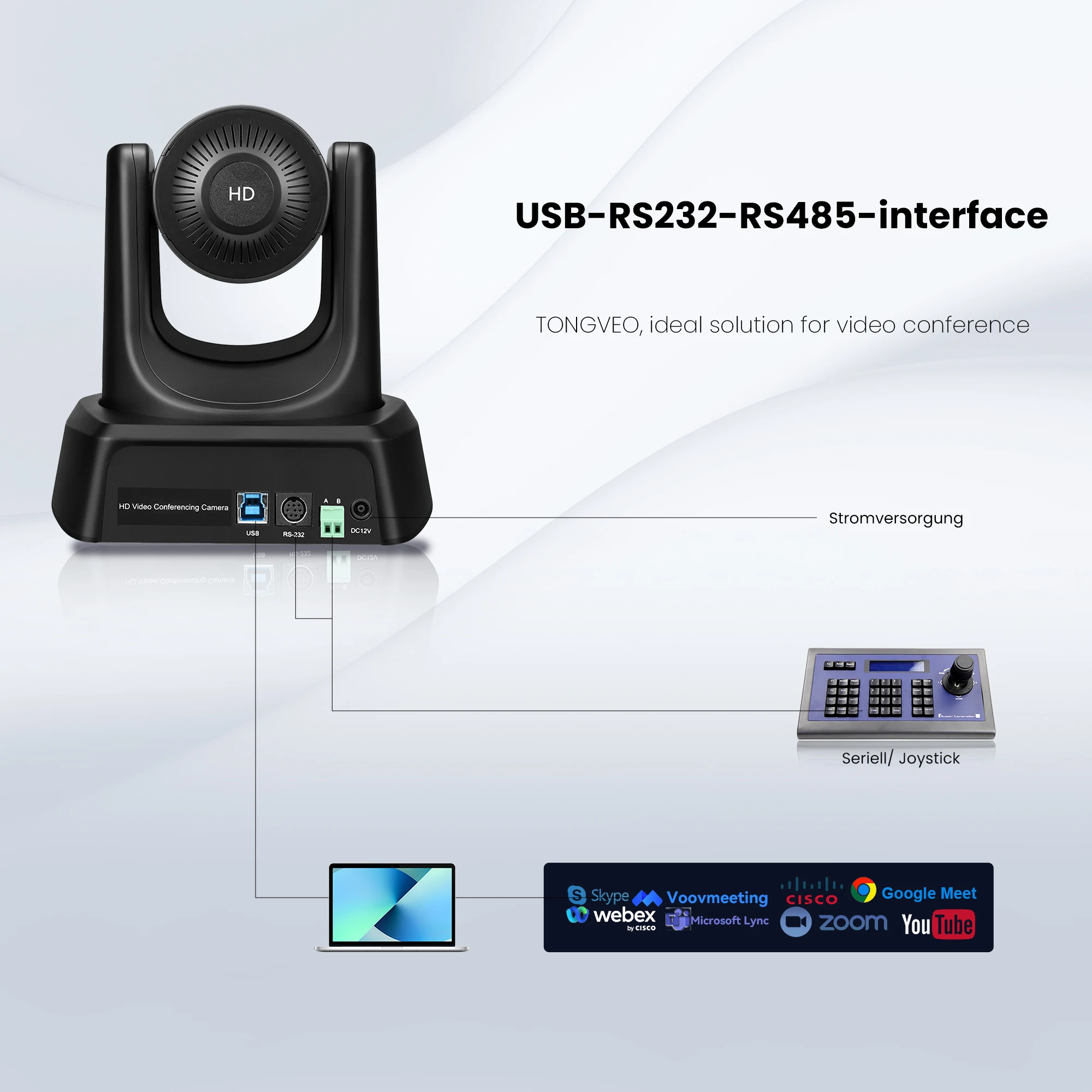 Live streaming 3X Optical Zoom conference camera | 1080P 60fps  Video PTZ Conference Camera USB HDM1 output