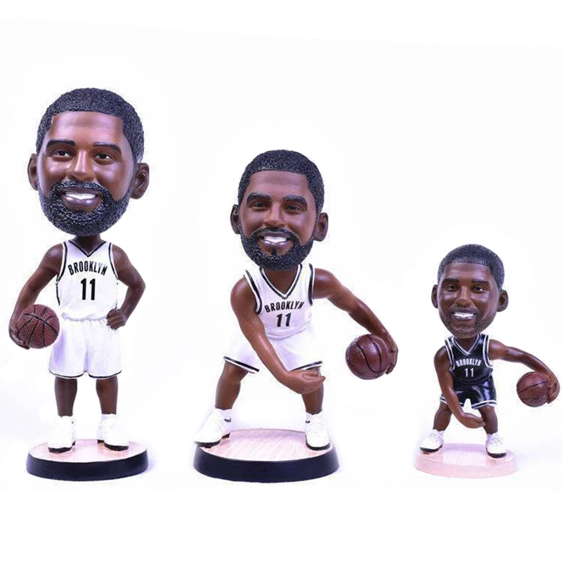 Wholesale Car Dashboard Decoration NBA Basketball Player Resin Bobbleheads Dolls Kyrie Irving Action Figure Toys Toy Figurine Ce