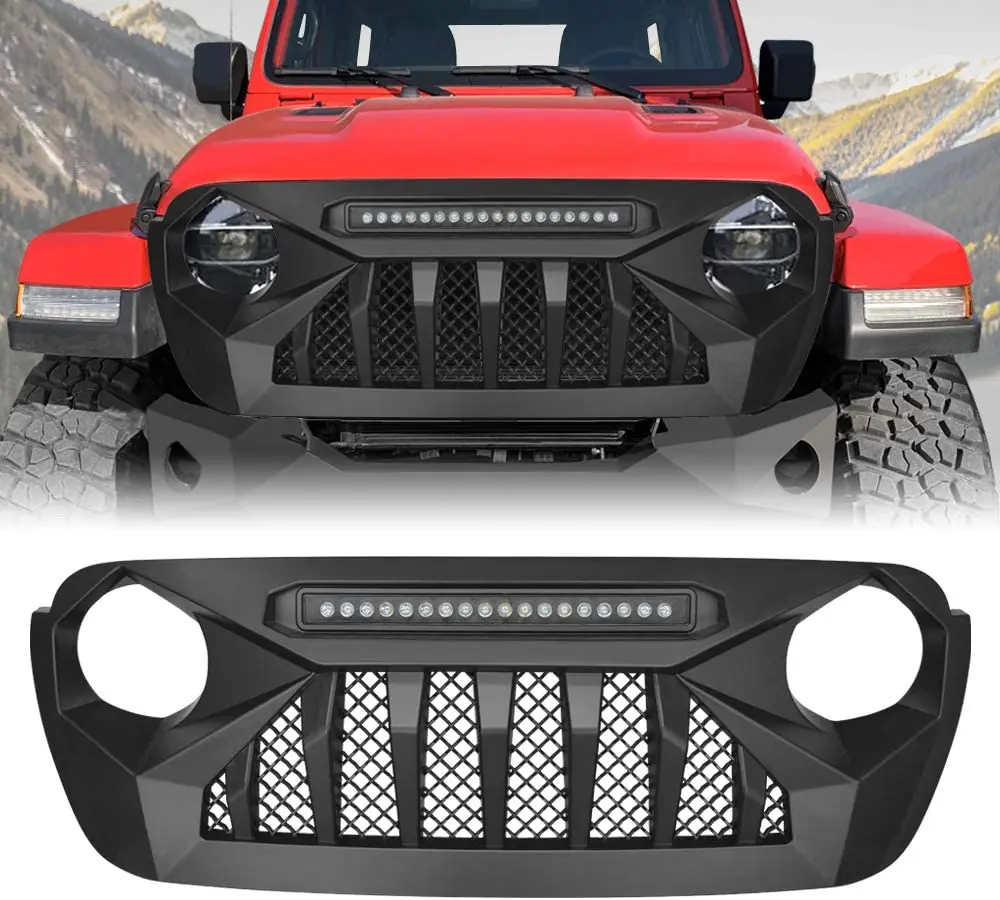 Spedking 2018 2019 2020 2021 New Style 4x4 offroad accessories front bumper grill for JEEP WRANGLER JL JT