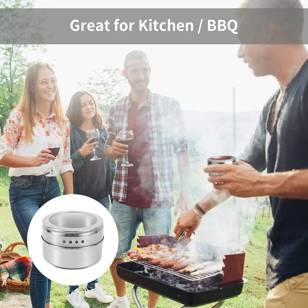 Spice Tins Seasoning Organizers Jars Organizer Stainless Steel Spice Jar Containers