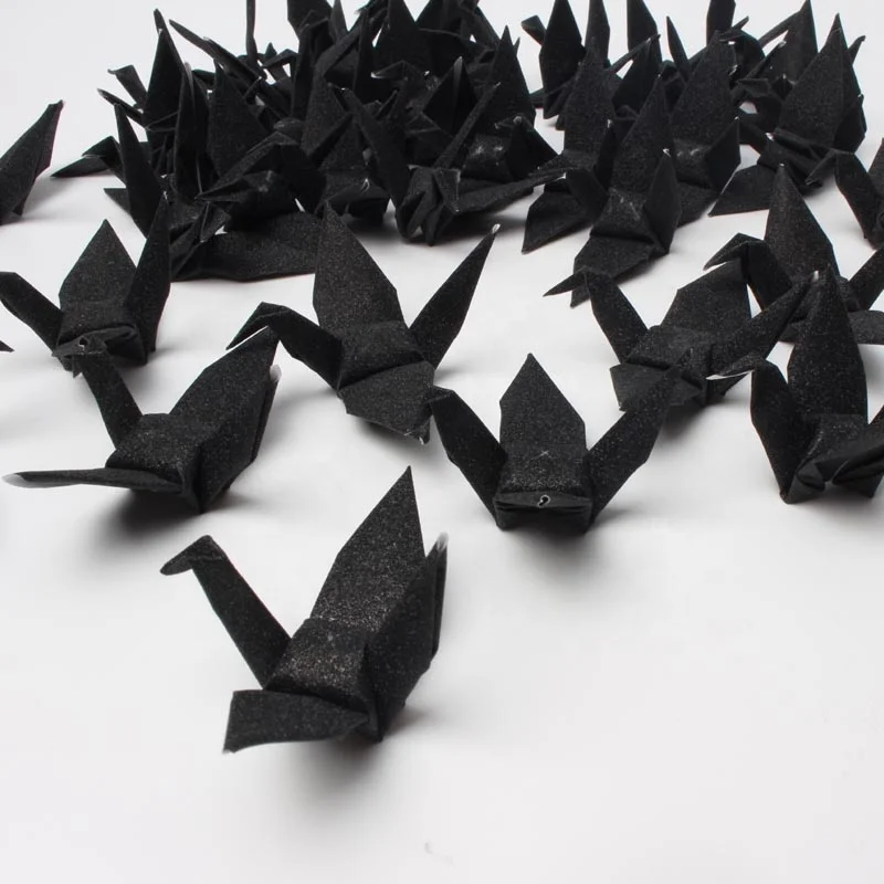 Best Home Decor Gift Black Thousand Paper Crane for Sale