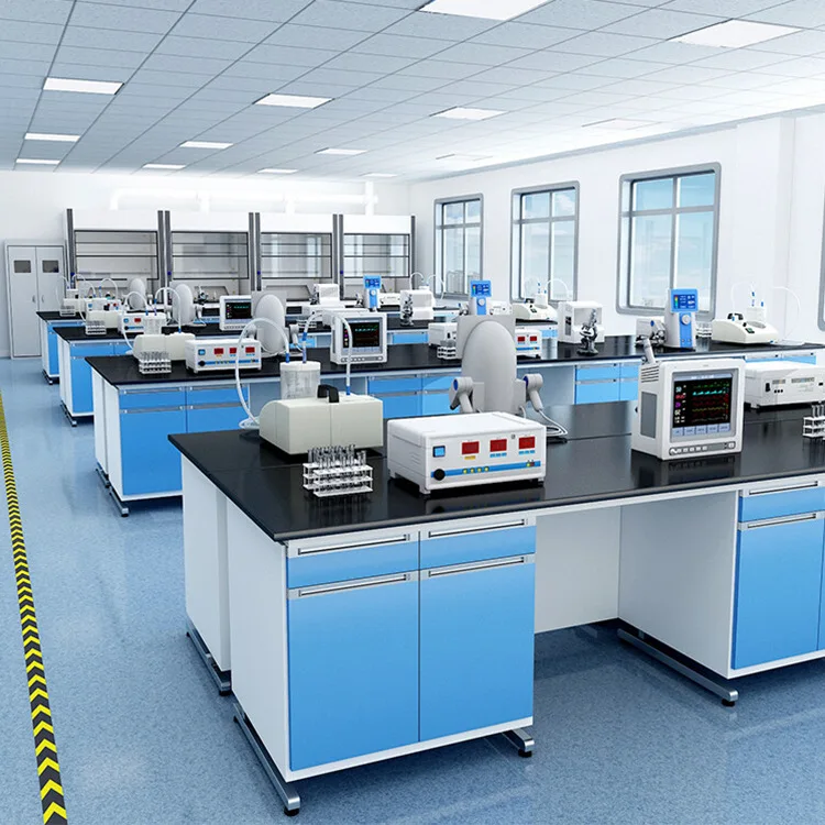 Chemical Resistant Phenolic Resin Tabletop Work Bench School Biology Laboratory Furniture Lab Table