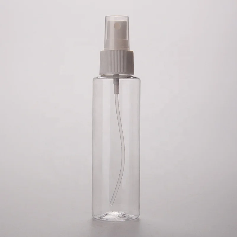 3 oz 120 ml 125 ml Flat Shoulder Facial Care Facial Cleanser Skin Care PET Toner Bottle Packaging with Screw Cap Pump Mist Spray
