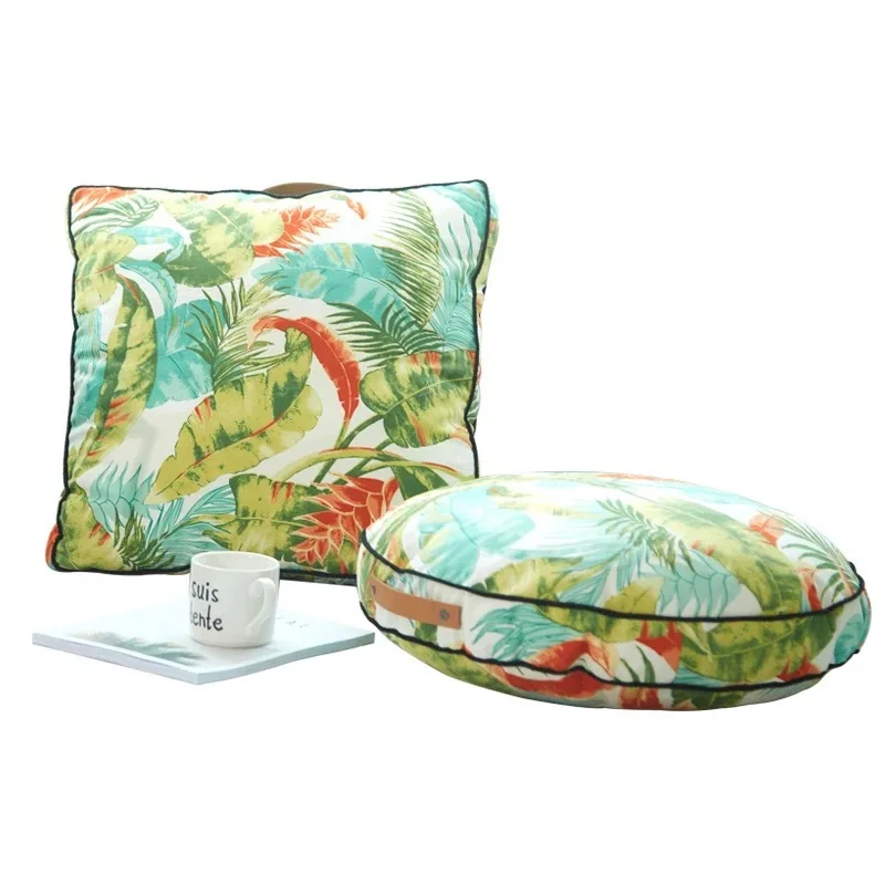 
Amazon Hot Selling Popular floral Design Digital Printed Decorative Pillow Case Outdoor Seat Cushion 