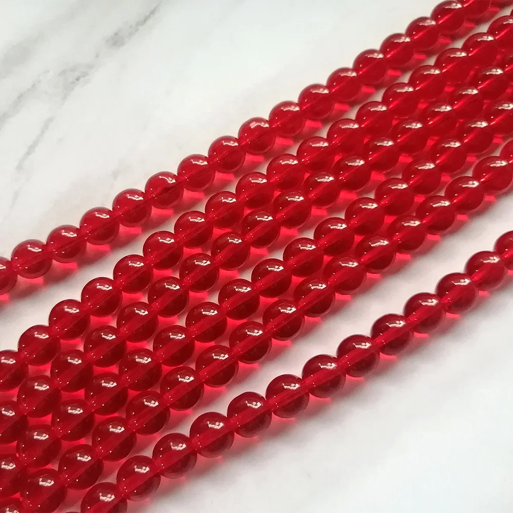 Small Size Clear Glass Assortment Color Crystal Wholesale Solid Round Beads for Jewelry Making