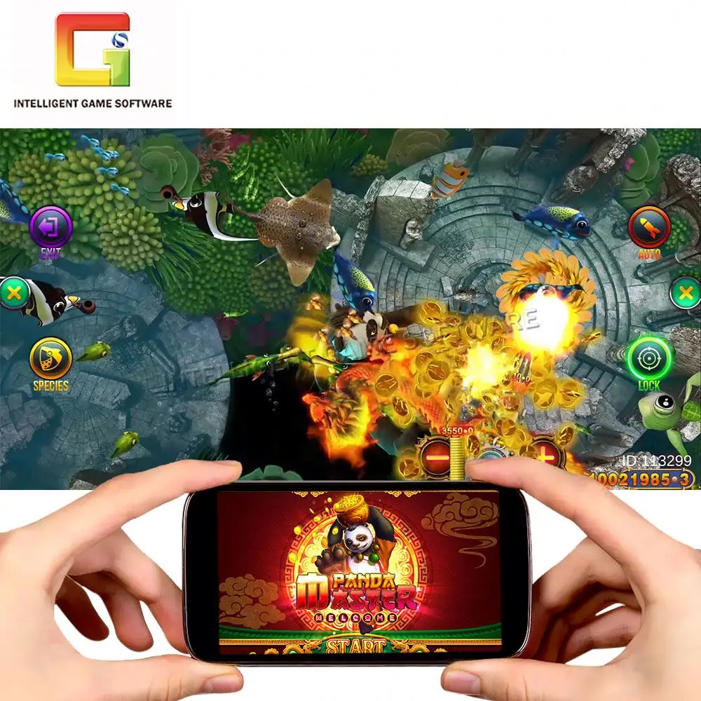 Panda Master Mobile Virtual Fishing Software App Hot Selling  Platform Table Top Online 3D Fish Game